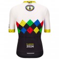 Bekleidung Herren Santini UCI Gravel Weltmeisterschaft trikot Flandern 2024-Schwarz