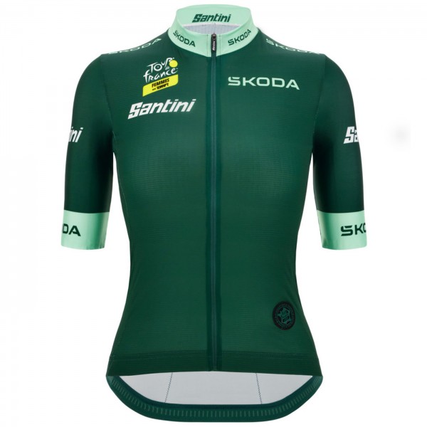 Bekleidung Damen Tour de France 2024 Fan Line Grun frau trikot