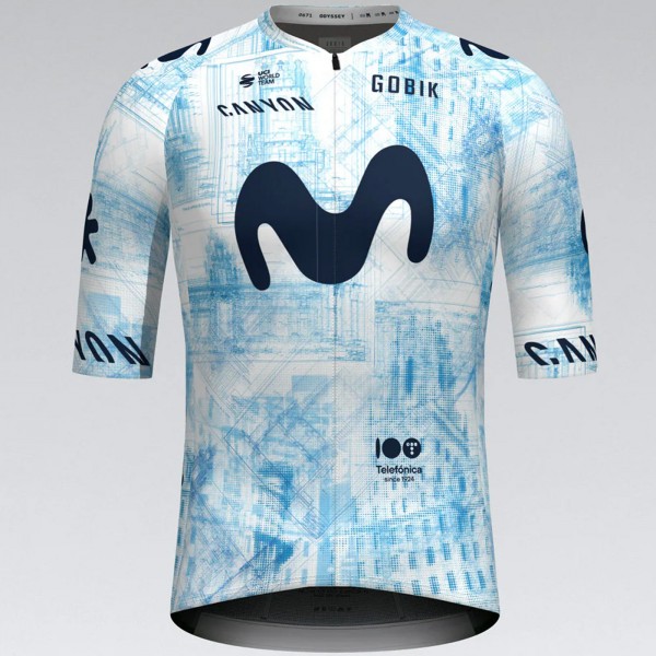Bekleidung Herren Team Movistar 2024 Infinity La Vuelta trikot