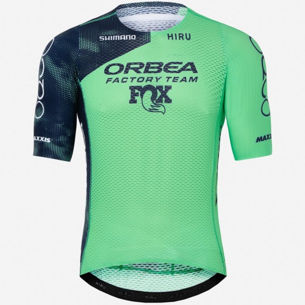 Bekleidung Herren Hiru Orbea Factory Team 2025 Lab Race Zipless trikot Bekleidung Herren Hiru Orbea Factory Team 2025 Lab Race Zipless trikot