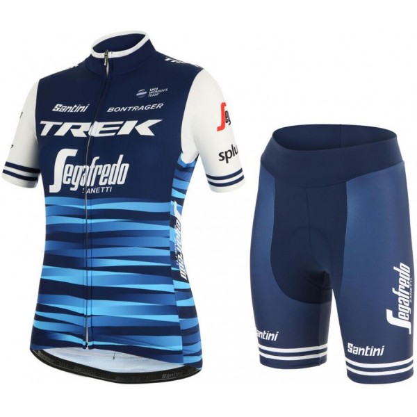 Trek Segafredo 2019 Damen blau Fahrradbekleidung Radteamtrikot Kurzarm+Kurz Radhose FO4AQ Trek Segafredo 2019 Damen blau Fahrradbekleidung Radteamtrikot Kurzarm+Kurz Radhose FO4AQ