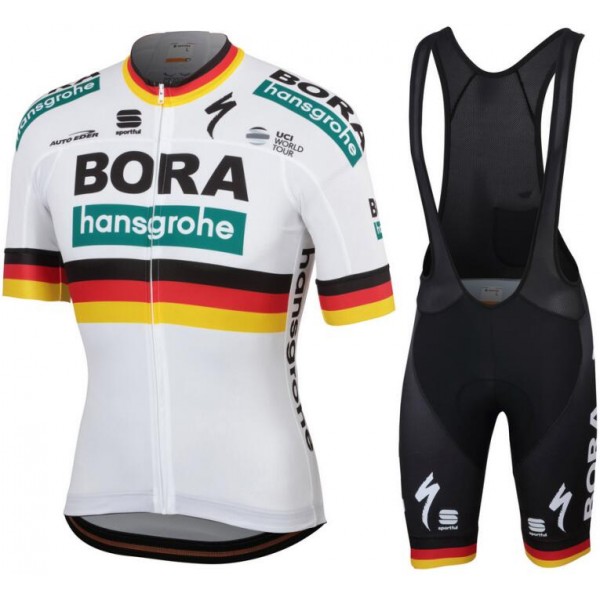 Bora Hansgrohe 2019 German champion Fahrradbekleidung Radtrikot Satz Kurzarm+Kurz Trägerhose XHXYX