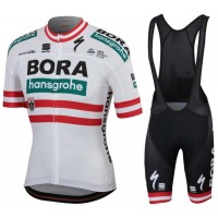 Bora Hansgrohe 2019 Austrian champion Fahrradbekleidung Radtrikot Satz Kurzarm+Kurz Trägerhose 4TMXR