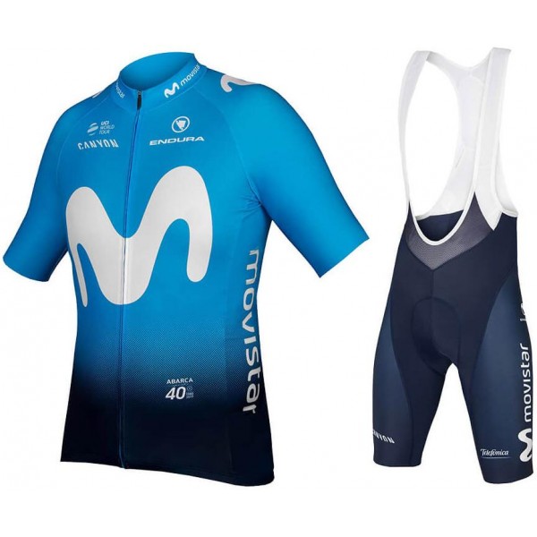 MOVISTAR TEAM 2019 Fahrradbekleidung Radtrikot Satz Kurzarm+Kurz Trägerhose NE8V4 MOVISTAR TEAM 2019 Fahrradbekleidung Radtrikot Satz Kurzarm+Kurz Trägerhose NE8V4