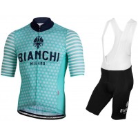 BIANCHI MILANO Davoli Fahrradbekleidung Radtrikot Satz Kurzarm+Kurz Trägerhose 3JLXE