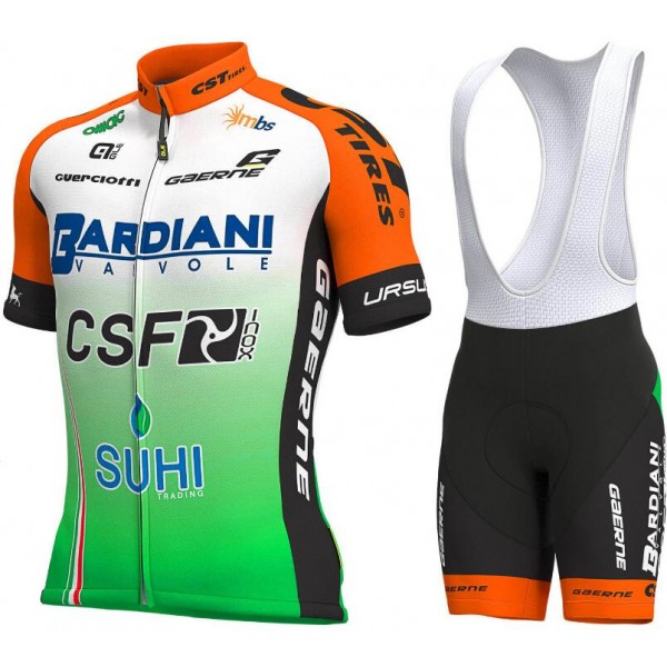 2019 Bardiani Csf Fahrradbekleidung Radtrikot Satz Kurzarm+Kurz Trägerhose A8PNY