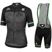 Peter Sagan LOGO Team 2019 Line black Fahrradbekleidung Radtrikot Satz Kurzarm+Kurz Trägerhose 7FTK8