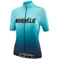 MORVÉLO Damen AQUA Fahrradbekleidung Radtrikot R1O11