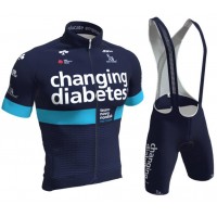 TEAM NOVO NORDISK 2019 Fahrradbekleidung Radtrikot Satz Kurzarm+Kurz Trägerhose OL9NY