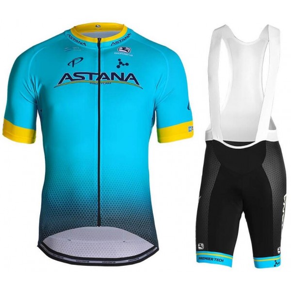 ASTANA PRO TEAM 2019 Fahrradbekleidung Radtrikot Satz Kurzarm+Kurz Trägerhose CM22N ASTANA PRO TEAM 2019 Fahrradbekleidung Radtrikot Satz Kurzarm+Kurz Trägerhose CM22N