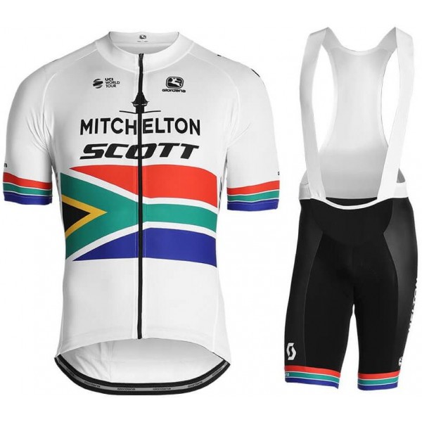MITCHELTON SCOTT South African Champion 2019 Fahrradbekleidung Radtrikot Satz Kurzarm+Kurz Trägerhose COSEC MITCHELTON SCOTT South African Champion 2019 Fahrradbekleidung Radtrikot Satz Kurzarm+Kurz Trägerhose COSEC