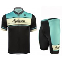 CyclingWear 1979 Retro Fahrradbekleidung Radteamtrikot Kurzarm+Kurz Radhose XQ9N2