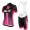 2015 ALE Fahrradbekleidung Satz Fahrradtrikot Kurzarm Trikot und Kurz Radhose roze Schwarz Dame 7T8OR