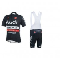 2015 AUDI Fahrradbekleidung Radteamtrikot Kurzarm+Kurz Radhose Kaufen zwar 4QIPE