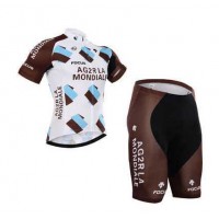 2015 Ag2r La Mondiale Radbekleidung Radtrikot Kurzarm und Fahrradhosen Kurz M2BJ8