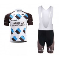 Ag2r La Mondiale 2014 Fahrradbekleidung Radteamtrikot Kurzarm+Kurz Radhose Kaufen GO2M5