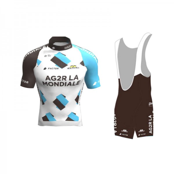 2017 Ag2r nieuw Fahrradbekleidung Radteamtrikot Kurzarm+Kurz Radhose Kaufen EI831