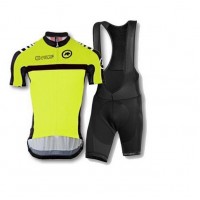 2016 ASSOS Fahrradbekleidung Radteamtrikot Kurzarm+Kurz Radhose Kaufen Schwarz gelb NPHUO