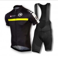 2016 ASSOS Fahrradbekleidung Radteamtrikot Kurzarm+Kurz Radhose Kaufen gelb Schwarz LPP90