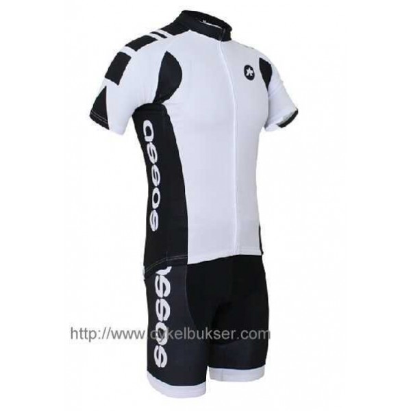 2014 Assos Radbekleidung Radtrikot Kurzarm und Fahrradhosen Kurz weiß 6IMIE