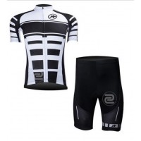 2016 ASSOS Fahrradbekleidung Radtrikot Kurzarm+Kurz Radhose weiß Schwarz LON9W