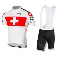 2016 ASSOS Fahrradbekleidung Radteamtrikot Kurzarm+Kurz Radhose Kaufen Rot weiß 19PI9