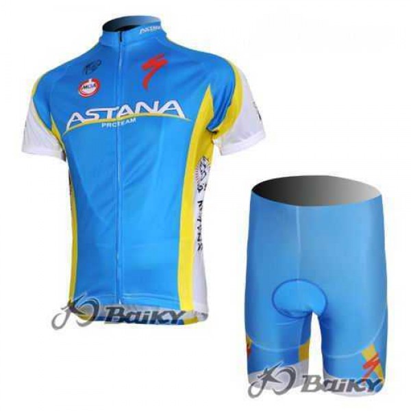 Astana Pro Team Radbekleidung Radtrikot Kurzarm und Fahrradhosen Kurz blau HW1RN Astana Pro Team Radbekleidung Radtrikot Kurzarm und Fahrradhosen Kurz blau HW1RN