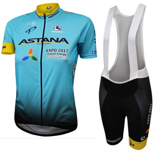 Astana Vero Pro 2017 Damen Radbekleidung Radtrikot Kurzarm+Kurz Trägerhose NDAOD Astana Vero Pro 2017 Damen Radbekleidung Radtrikot Kurzarm+Kurz Trägerhose NDAOD
