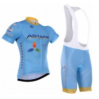 2016 ASTANA Fahrradbekleidung Radteamtrikot Kurzarm+Kurz Radhose Kaufen blau R5ZD5