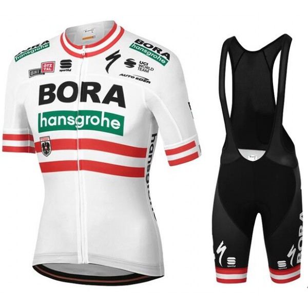 BORA-hansgrohe 2020 Fahrradbekleidung Österreichischer Meister Radtrikot Kurzarm+Trägerhose kurz BORA-hansgrohe 2020 Fahrradbekleidung Österreichischer Meister Radtrikot Kurzarm+Trägerhose kurz