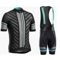 2016 Bontrager Fahrradbekleidung Radteamtrikot Kurzarm+Kurz Radhose Kaufen Schwarz grün G94SX