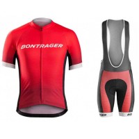 2016 Bontrager Fahrradbekleidung Radteamtrikot Kurzarm+Kurz Radhose Kaufen Rot Schwarz AJTCL