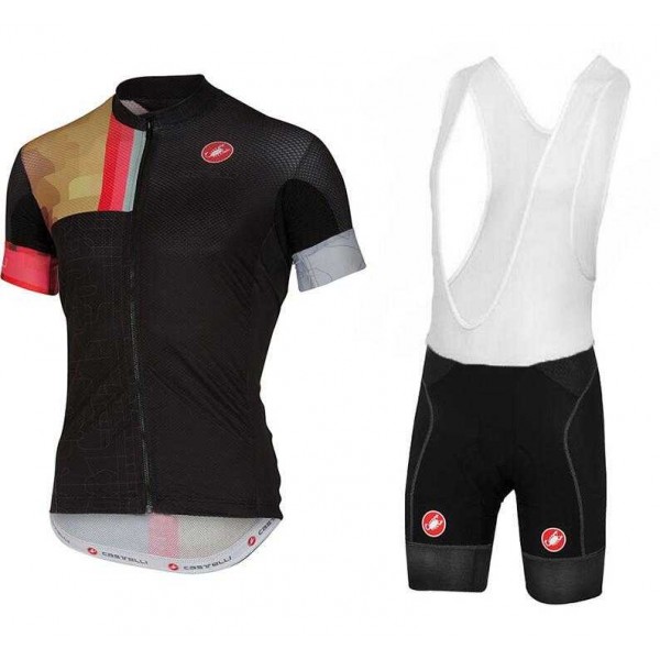 2016-2017 Castelli team Fahrradbekleidung Radteamtrikot Kurzarm+Kurz Radhose Kaufen 5T7D3