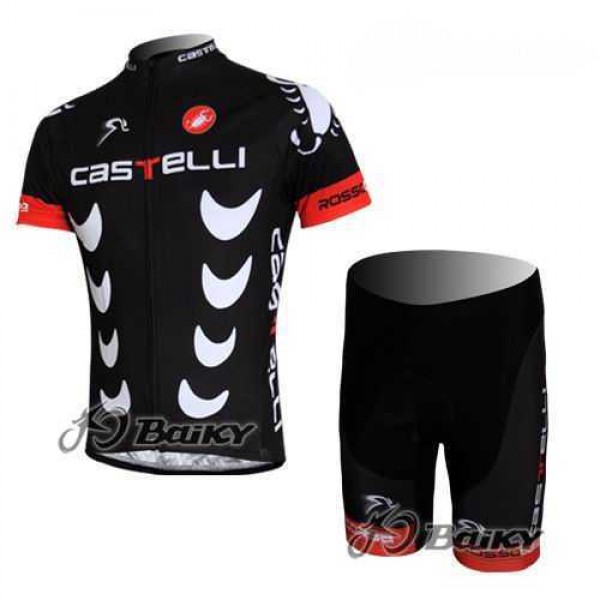Castelli Pro Team Radbekleidung Radtrikot Kurzarm und Fahrradhosen Kurz Schwarz COAT7 Castelli Pro Team Radbekleidung Radtrikot Kurzarm und Fahrradhosen Kurz Schwarz COAT7