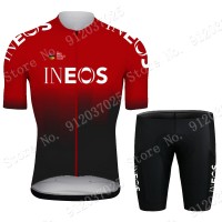 Rot New Ineos Grenadier 2021 Team Fahrradbekleidung Radteamtrikot Kurzarm+Kurz Radhose 5GjQYo