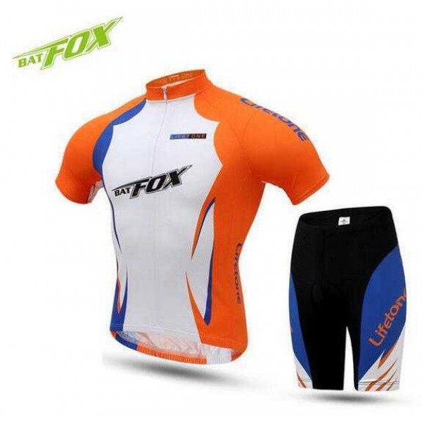 2016 BAT FOX Fahrradbekleidung Radtrikot Kurzarm+Kurz Radhose Oranje 7HJ81 2016 BAT FOX Fahrradbekleidung Radtrikot Kurzarm+Kurz Radhose Oranje 7HJ81