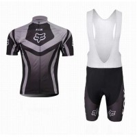 2014 Fox Racing Fahrradbekleidung Radteamtrikot Kurzarm+Kurz Radhose Kaufen Schwarz 2HK9A