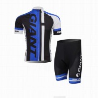 2014 Giant Radbekleidung Radtrikot Kurzarm und Fahrradhosen Kurz Schwarz blau FVE0W