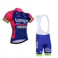 2016 Lampre Merida Fahrradbekleidung Radteamtrikot Kurzarm+Kurz Radhose Kaufen 5S9L4