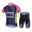 Lampre Merida 2014 Radbekleidung Radtrikot Kurzarm und Fahrradhosen Kurz blau DY02G