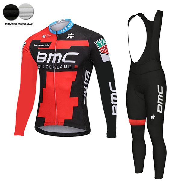 BMC Racing Team 2018 Winter Fahrradbekleidung Radtrikot Langarm+Lang Trägerhose 4W1B2 BMC Racing Team 2018 Winter Fahrradbekleidung Radtrikot Langarm+Lang Trägerhose 4W1B2
