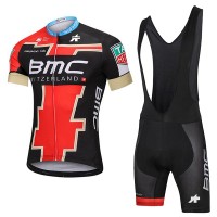 BMC 2018 Fahrradbekleidung Radtrikot Satz Kurzarm+Kurz Trägerhose 2K8RL