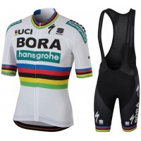 BORA- hansgrohe World Champion Team 2018 Fahrradbekleidung Radtrikot Satz Kurzarm+Kurz Trägerhose C5BJP