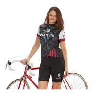 Bianchi Milano Atella Damen Set Fahrradbekleidung Radtrikoten+Kurz Radhose PK7WP