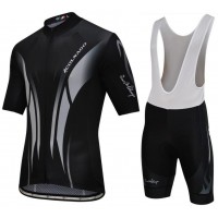 Colnago Master Pissei Schwarz grijs Fahrradbekleidung Radtrikot Satz Kurzarm+Kurz Trägerhose RZDG2