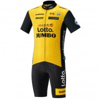 LottoNL-Jumbo 2018 Fahrradbekleidung Radteamtrikot Kurzarm+Kurz Radhose KMHS5