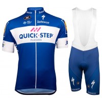 2018 Quick Step Floors Fahrradbekleidung Radtrikot Satz Kurzarm+Kurz Trägerhose 83H49