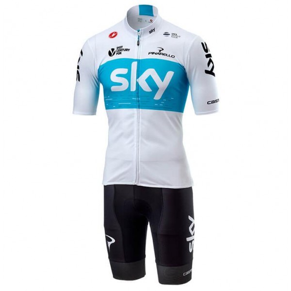 TEAM SKY 2018 weiß Set Fahrradbekleidung Radtrikoten+Kurz Radhose B8DFF TEAM SKY 2018 weiß Set Fahrradbekleidung Radtrikoten+Kurz Radhose B8DFF