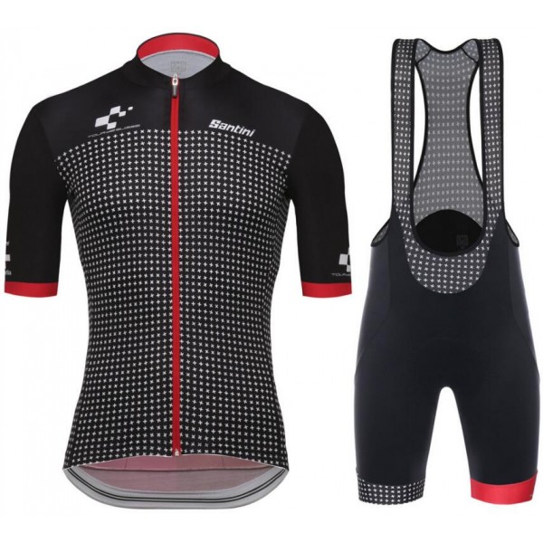 Tour de Suisse Helvetia 2018 Fahrradbekleidung Radtrikot Satz Kurzarm+Kurz Trägerhose 8Y73T