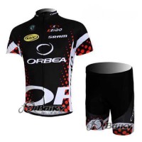 Orbea Pro Team Radbekleidung Radtrikot Kurzarm und Fahrradhosen Kurz Schwarz blau C9K2H